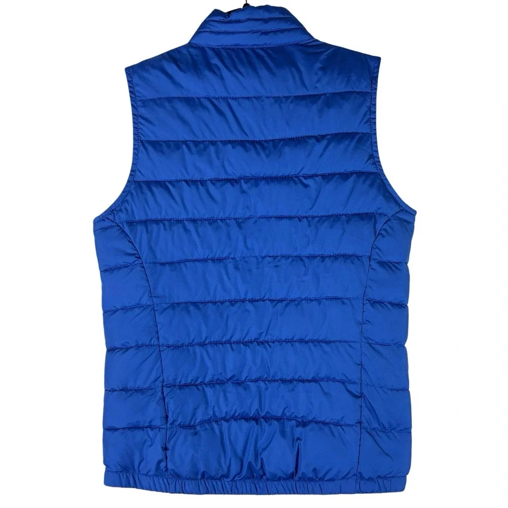 Polo Ralph Lauren Puffer Vest Jacket Boys 7 Blue Red Pony Logo Full Zip Quilted